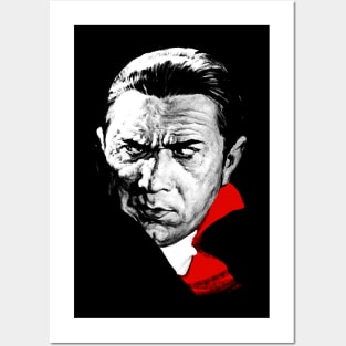 Dracula Bela Lugosi Distrustful Glance: Retro Vampire Horror Movies Posters and Art